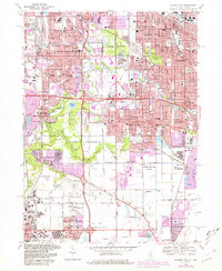 Download a high-resolution, GPS-compatible USGS topo map for Calumet City, IL (1981 edition)