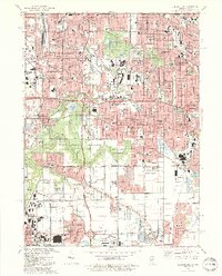 preview thumbnail of historical topo map of Calumet City, IL in 1991