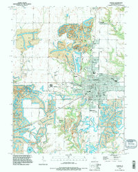preview thumbnail of historical topo map of Canton, IL in 1995