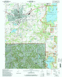 preview thumbnail of historical topo map of Carbondale, IL in 1996