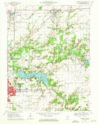 1970 Map of Centralia, IL, 1971 Print