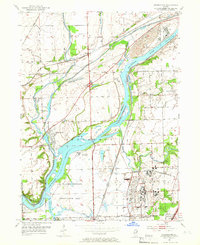 Download a high-resolution, GPS-compatible USGS topo map for Channahon, IL (1966 edition)