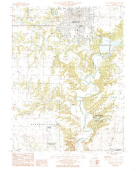 Download a high-resolution, GPS-compatible USGS topo map for Charleston South, IL (1985 edition)