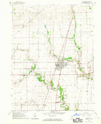 Download a high-resolution, GPS-compatible USGS topo map for Chrisman, IL (1967 edition)