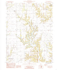preview thumbnail of historical topo map of Clark County, IL in 1984
