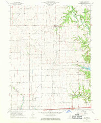 preview thumbnail of historical topo map of Vermilion County, IL in 1968