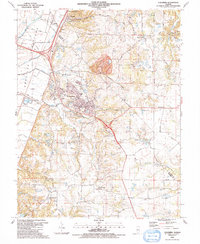 Download a high-resolution, GPS-compatible USGS topo map for Columbia, IL (1991 edition)