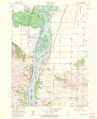 preview thumbnail of historical topo map of Cordova, IL in 1953