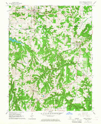 Download a high-resolution, GPS-compatible USGS topo map for Creal Springs, IL (1967 edition)