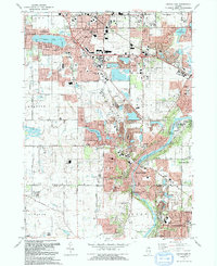 Download a high-resolution, GPS-compatible USGS topo map for Crystal Lake, IL (1992 edition)