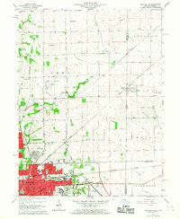 preview thumbnail of historical topo map of Vermilion County, IL in 1966