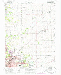 Download a high-resolution, GPS-compatible USGS topo map for Danville NE, IL (1978 edition)