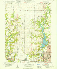 Download a high-resolution, GPS-compatible USGS topo map for Danville NW, IL (1950 edition)