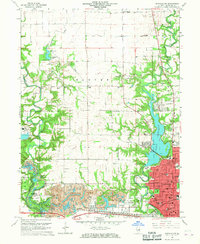 Download a high-resolution, GPS-compatible USGS topo map for Danville NW, IL (1967 edition)