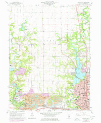 Download a high-resolution, GPS-compatible USGS topo map for Danville NW, IL (1978 edition)