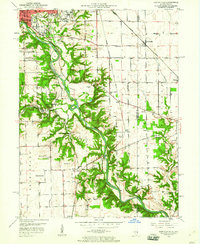 preview thumbnail of historical topo map of Vermilion County, IL in 1950
