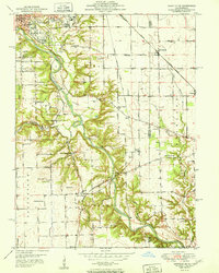preview thumbnail of historical topo map of Vermilion County, IL in 1951