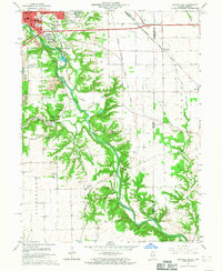 preview thumbnail of historical topo map of Vermilion County, IL in 1966