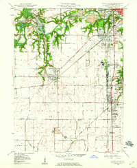 1949 Map of Danville SW, 1960 Print