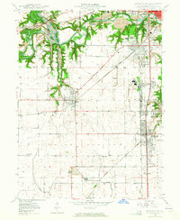 1949 Map of Danville SW, 1965 Print