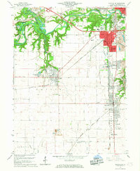 Download a high-resolution, GPS-compatible USGS topo map for Danville SW, IL (1967 edition)