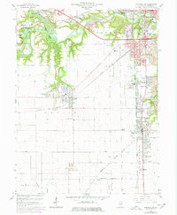 Download a high-resolution, GPS-compatible USGS topo map for Danville SW, IL (1978 edition)