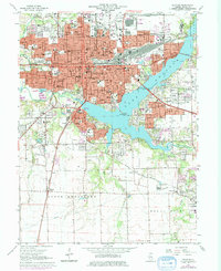 preview thumbnail of historical topo map of Decatur, IL in 1967
