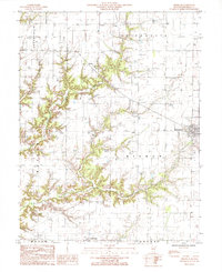 Download a high-resolution, GPS-compatible USGS topo map for Dieterich, IL (1985 edition)