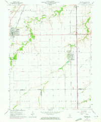 preview thumbnail of historical topo map of Divernon, IL in 1965