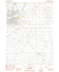 1983 Map of Dixon, IL, 1984 Print