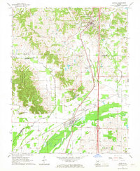 Download a high-resolution, GPS-compatible USGS topo map for Dongola, IL (1967 edition)