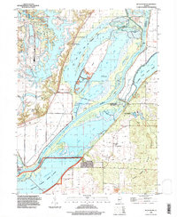 Download a high-resolution, GPS-compatible USGS topo map for Duck Island, IL (1997 edition)