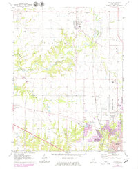 preview thumbnail of historical topo map of Dunlap, IL in 1971