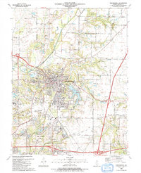 Download a high-resolution, GPS-compatible USGS topo map for Edwardsville, IL (1991 edition)