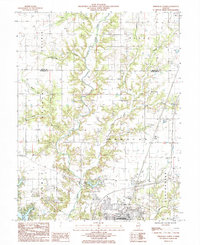 Download a high-resolution, GPS-compatible USGS topo map for Effingham North, IL (1985 edition)