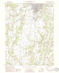 preview thumbnail of historical topo map of Effingham County, IL in 1985