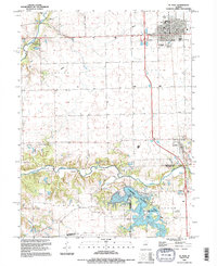 Download a high-resolution, GPS-compatible USGS topo map for El Paso, IL (1996 edition)