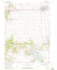 Download a high-resolution, GPS-compatible USGS topo map for El Paso, IL (1972 edition)