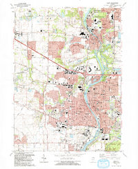 Download a high-resolution, GPS-compatible USGS topo map for Elgin, IL (1992 edition)