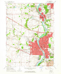 Download a high-resolution, GPS-compatible USGS topo map for Elgin, IL (1964 edition)