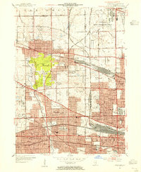 Download a high-resolution, GPS-compatible USGS topo map for Elmhurst, IL (1956 edition)