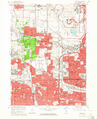 Download a high-resolution, GPS-compatible USGS topo map for Elmhurst, IL (1964 edition)