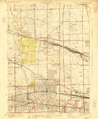 1928 Map of Elmhurst