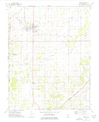 1974 Map of Enfield, IL, 1977 Print