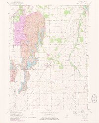 1973 Map of Essex, 1981 Print