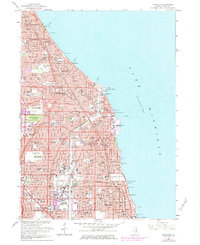 Download a high-resolution, GPS-compatible USGS topo map for Evanston, IL (1984 edition)
