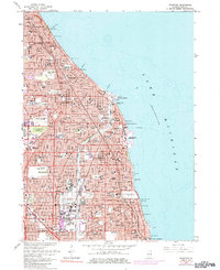 Download a high-resolution, GPS-compatible USGS topo map for Evanston, IL (1984 edition)