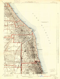 1928 Map of Evanston, 1931 Print