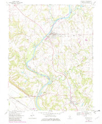 Download a high-resolution, GPS-compatible USGS topo map for Evansville, IL (1982 edition)