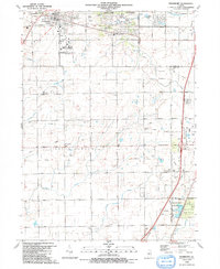 Download a high-resolution, GPS-compatible USGS topo map for Frankfort, IL (1991 edition)
